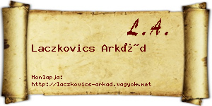 Laczkovics Arkád névjegykártya