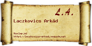 Laczkovics Arkád névjegykártya